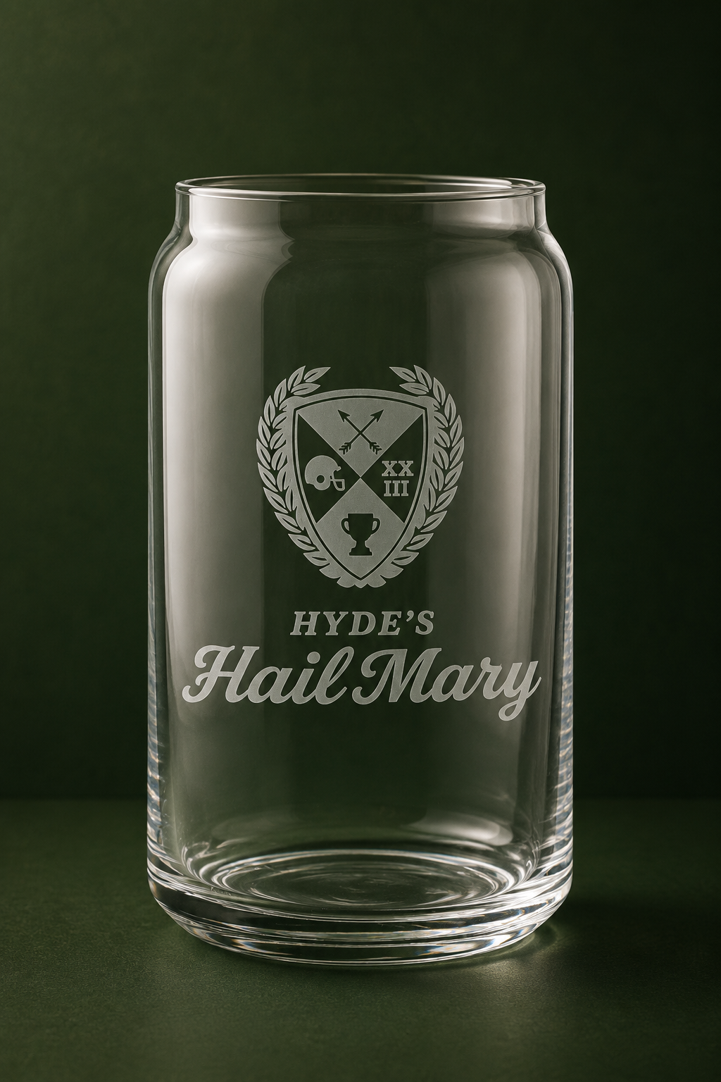 Engraved Beer Can Pint Glass